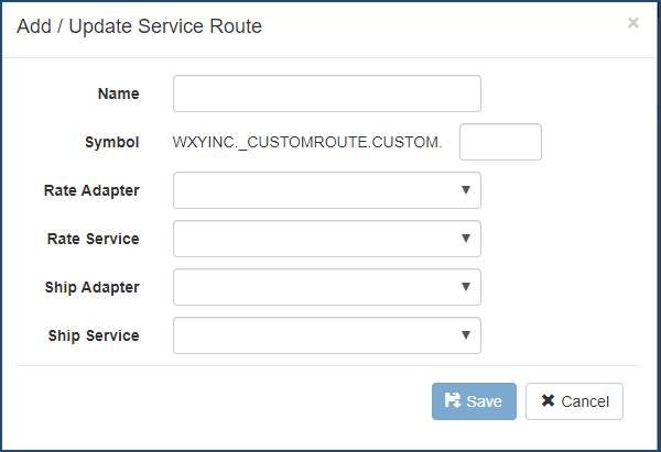 Adding Shipping Routes