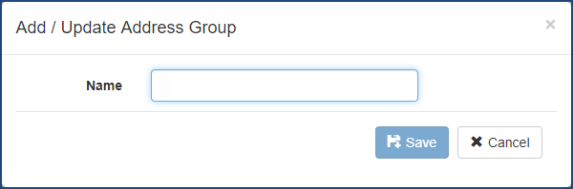 Adding Address Groups