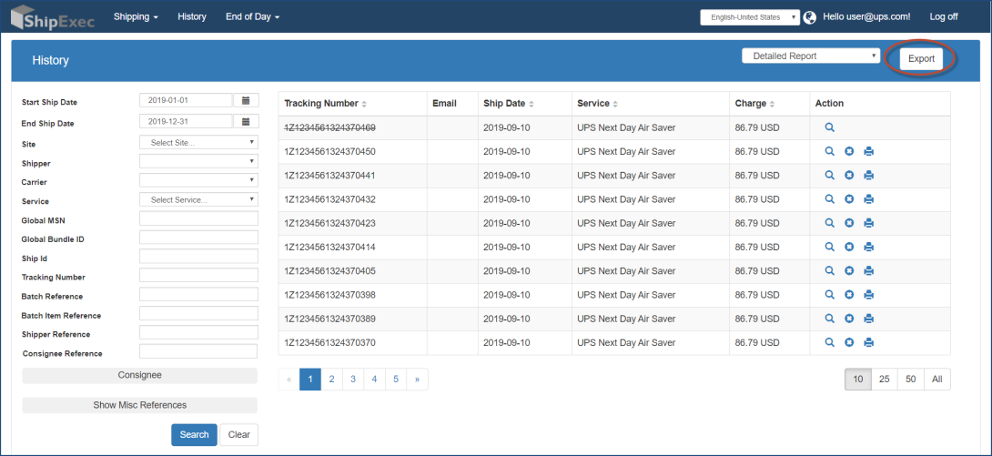 Exporting Reports